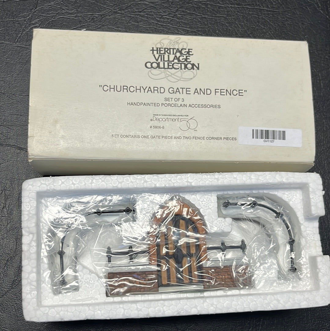 Churchyard Gate And Fence Set Of 3