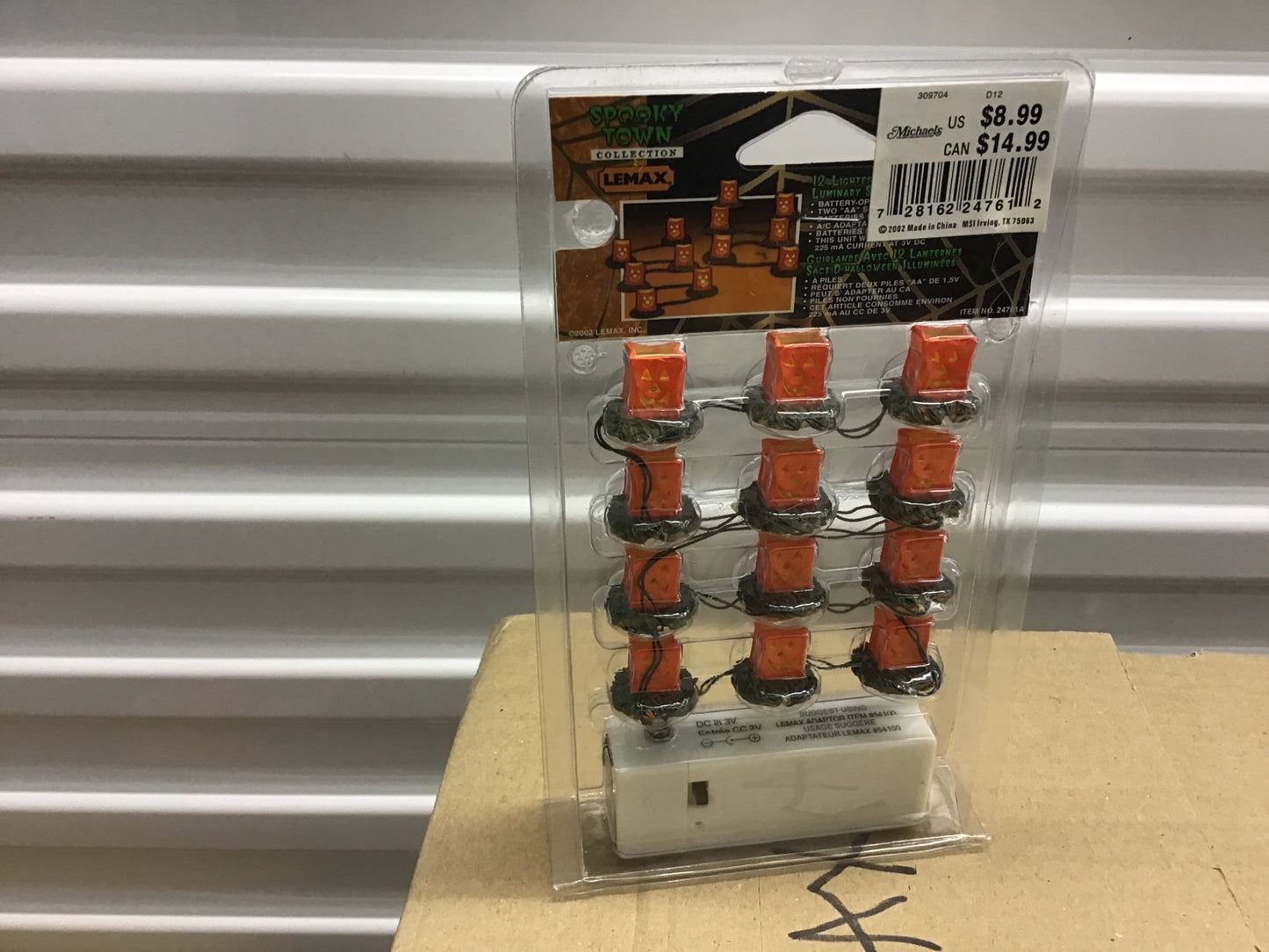 12 Lighted Pumpkins Luminary String