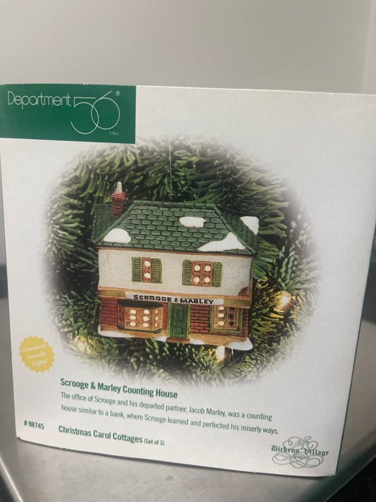 Scrooge & Marley Counting House- Ornament