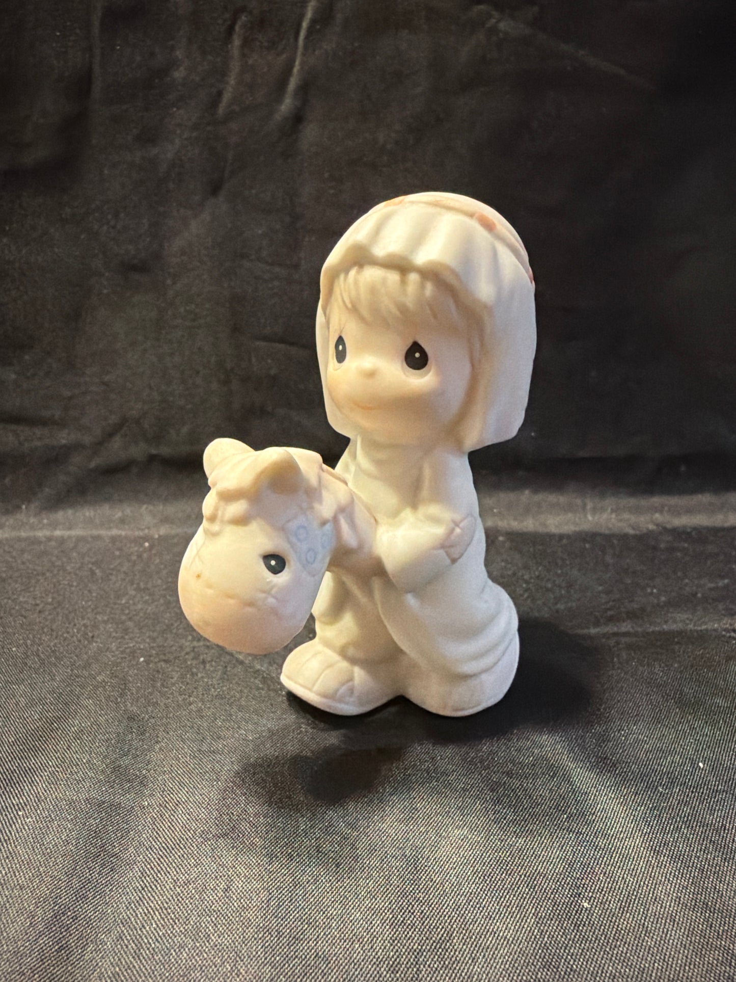 Boy Riding Toy Horse 1996