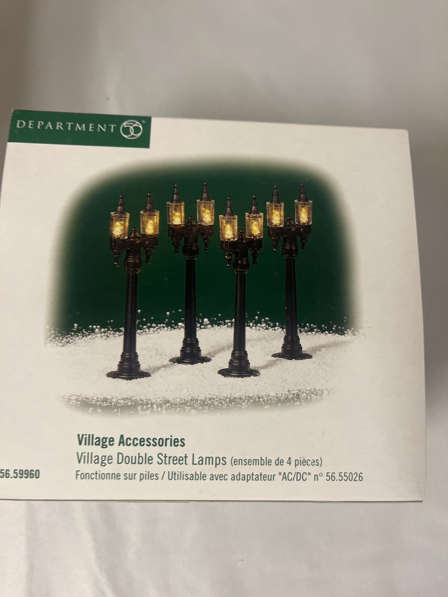 Village Double Street Lamps