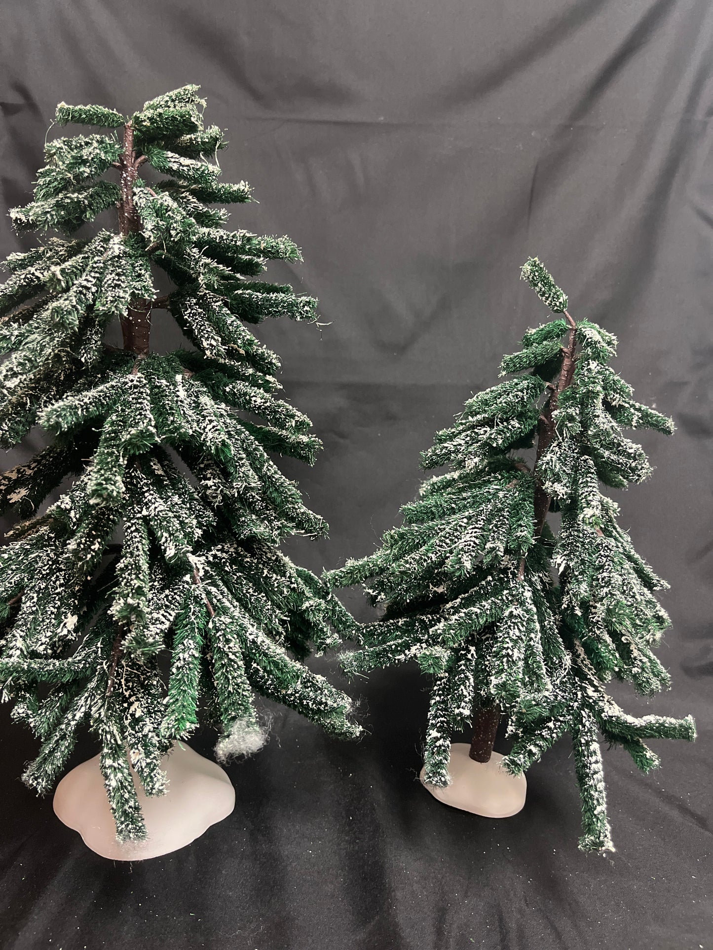 Village Hemlock Trees - Set of 2- See Description