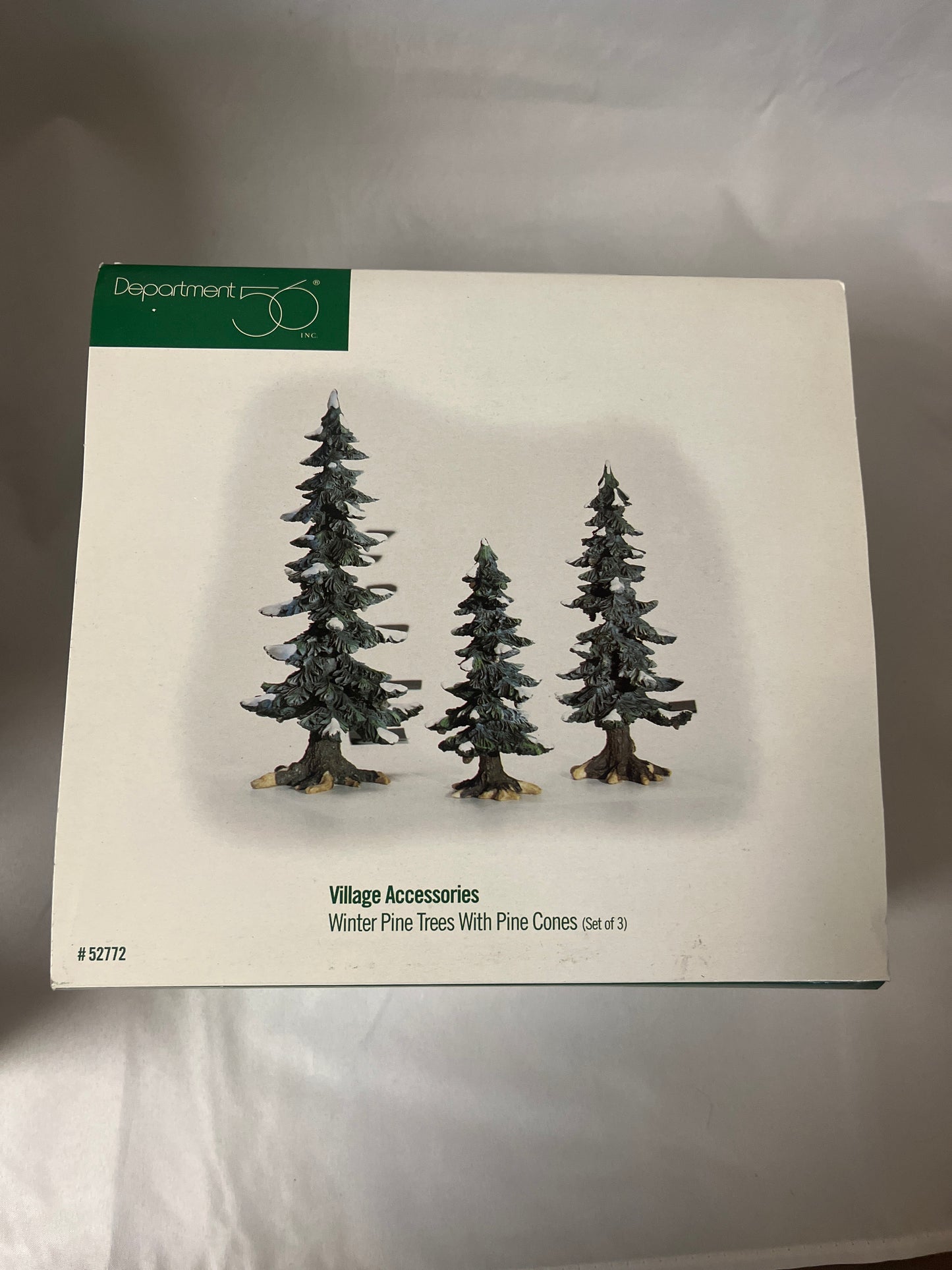 Winter Pine Trees With Pine Cones