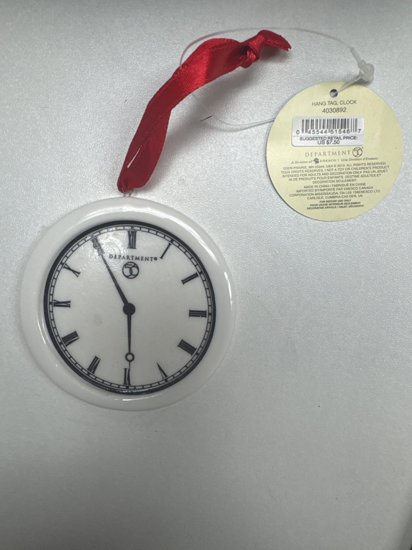 Hang Tag Clock