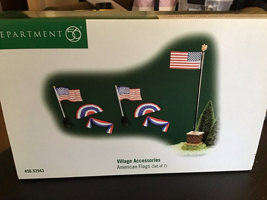 American Flags (set Of 7)