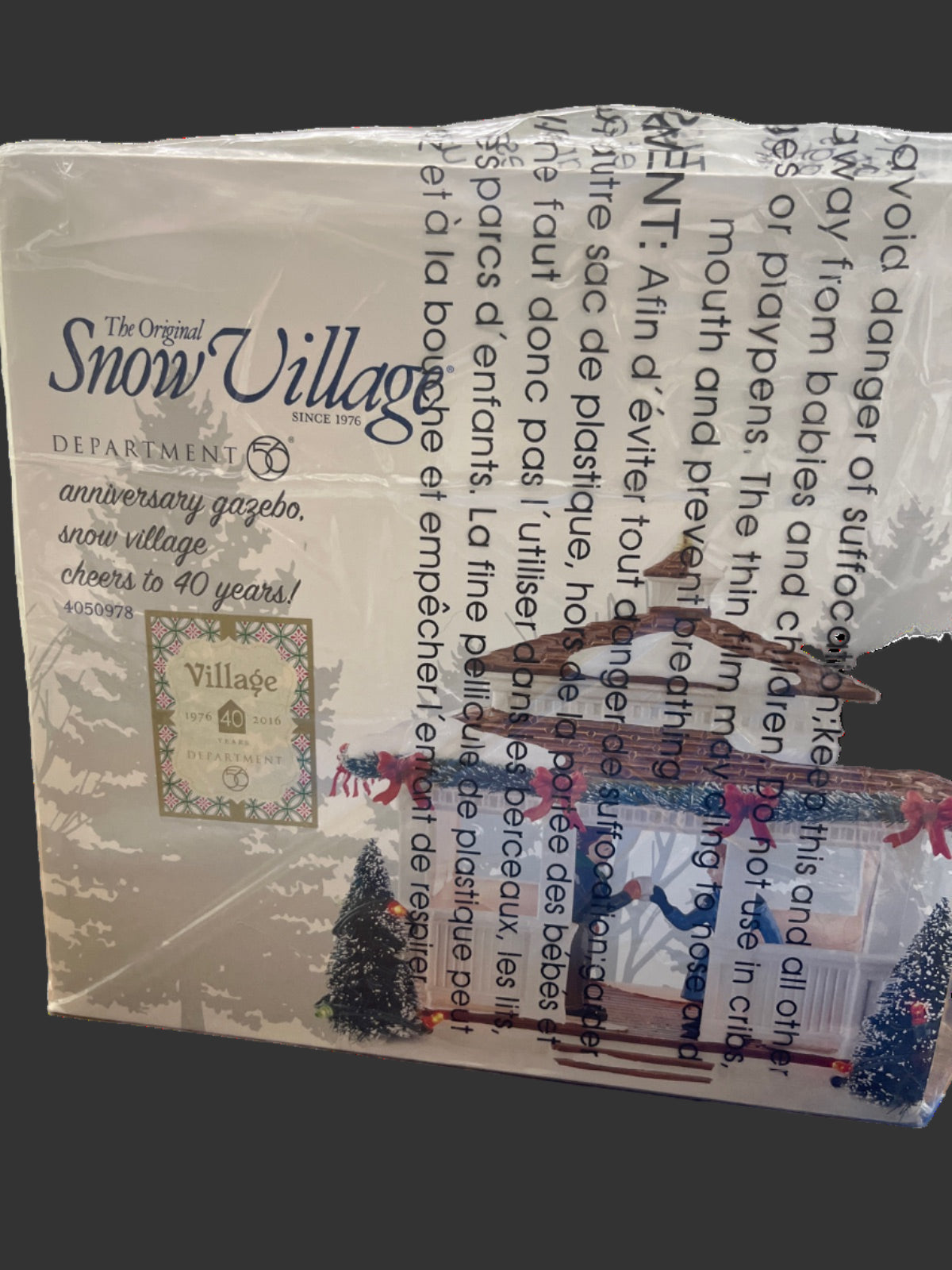 Anniversary Gazebo, Snow Village Cheers To 40 Years!