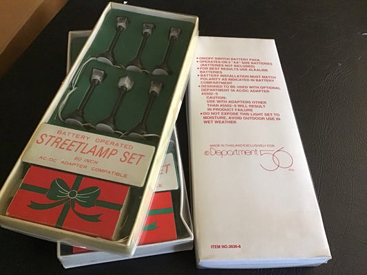 Battery Operated Street Lamp Set