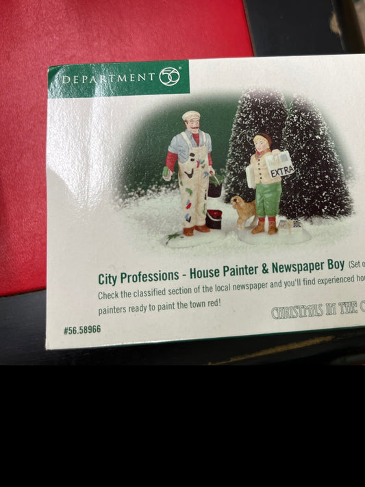 City Professions - House Painter & Newspaper Boy