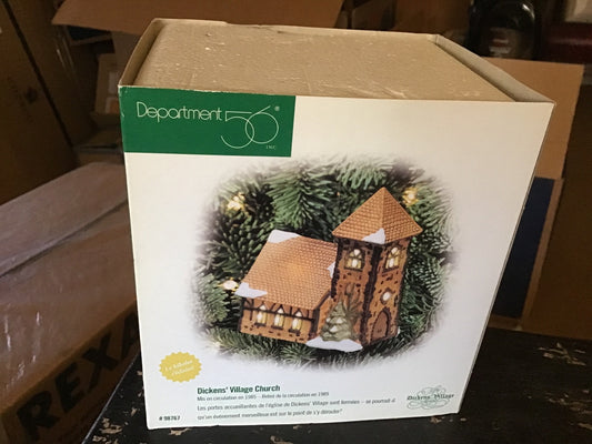 Dickens' Village Church- Ornament
