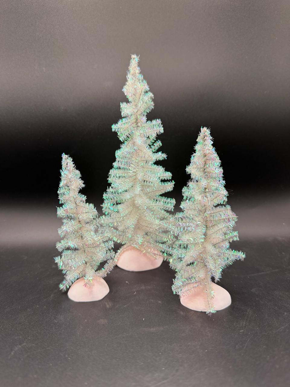 Classic Tinsel Trees - White
