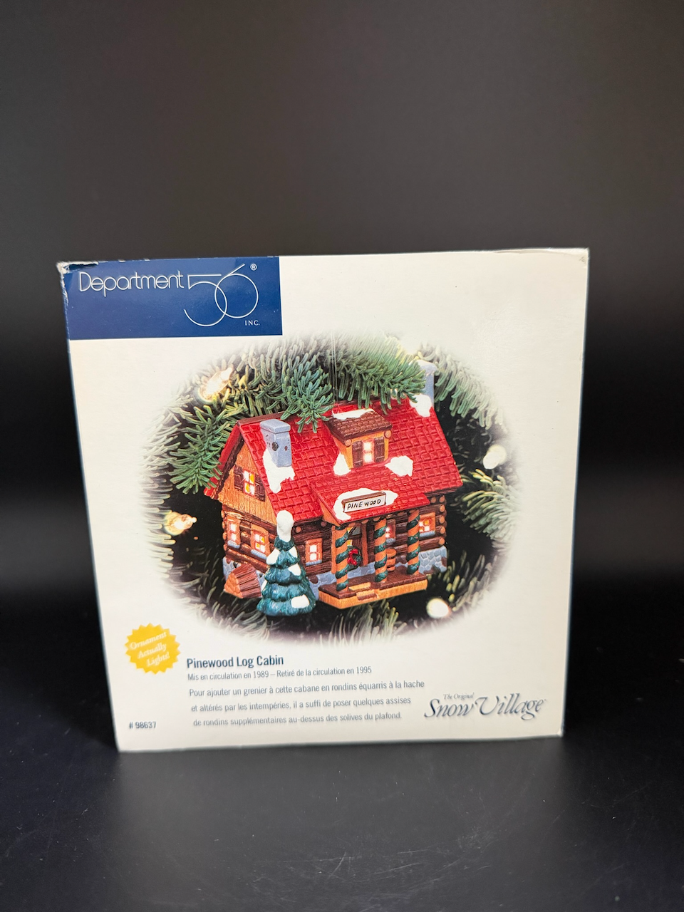 Pinewood Log Cabin (Ornament)