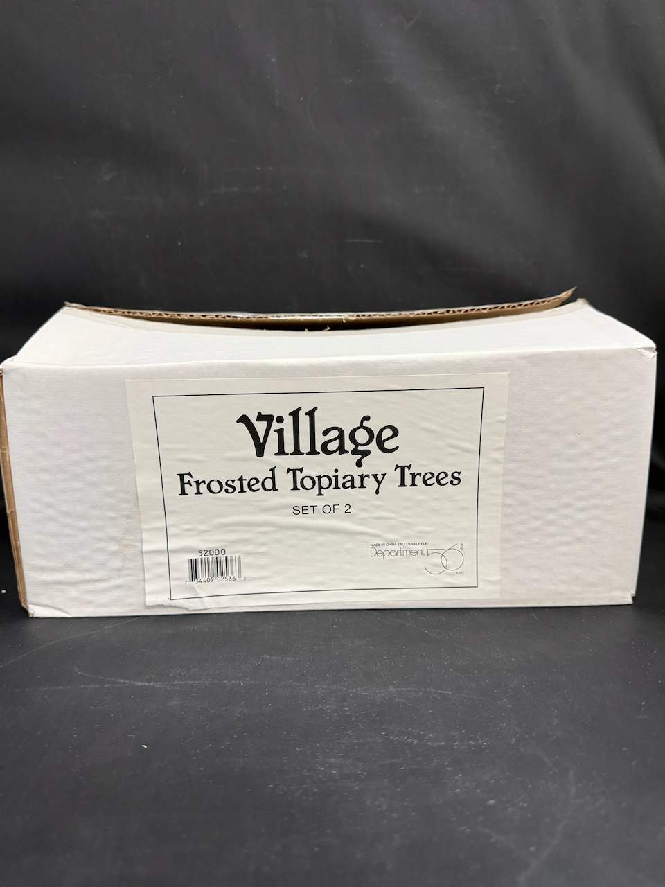 Frosted Topiary Trees Set Of 2