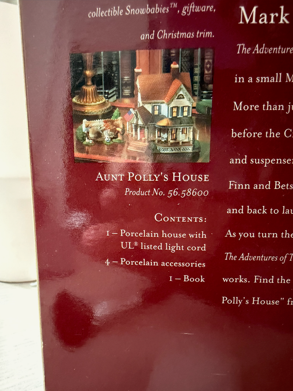 The Adventures Of Tom Sawyer Aunt Polly’s House- Read Description