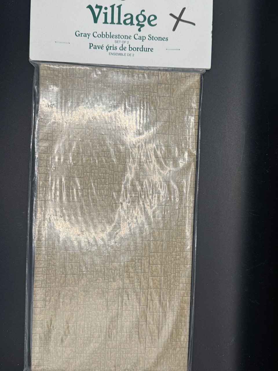 Gray Cobblestone Cap Stones Set Of 2