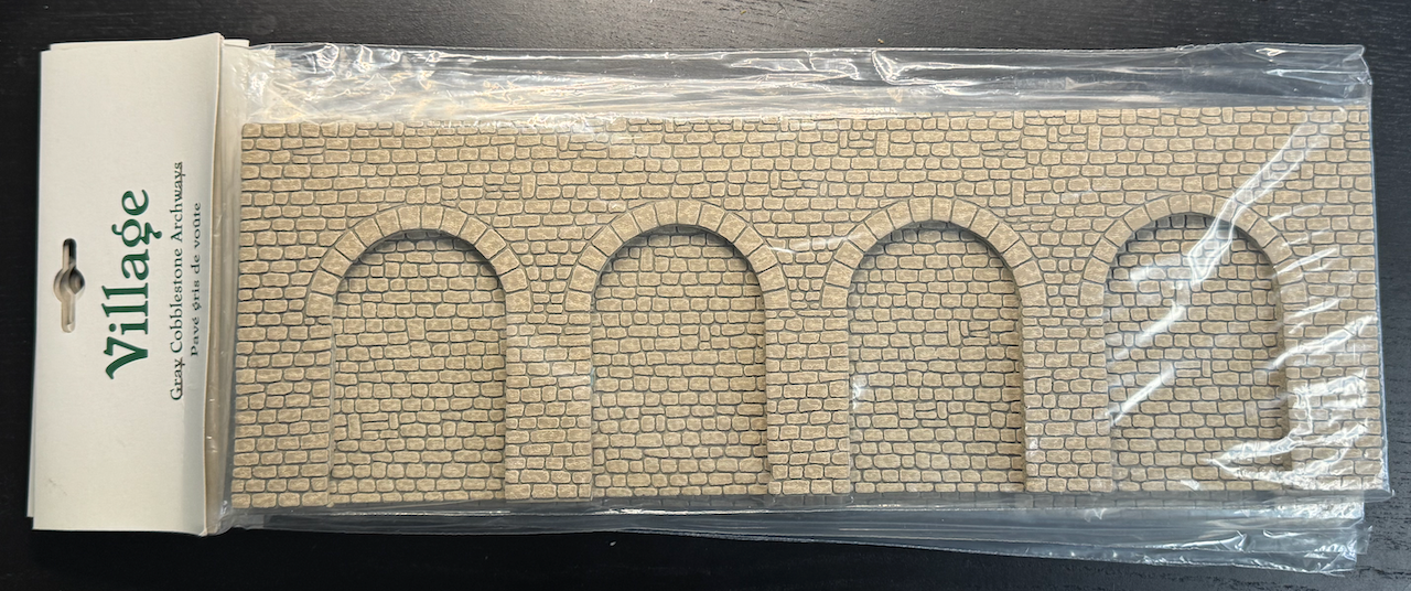 Gray Cobblestone Archways
