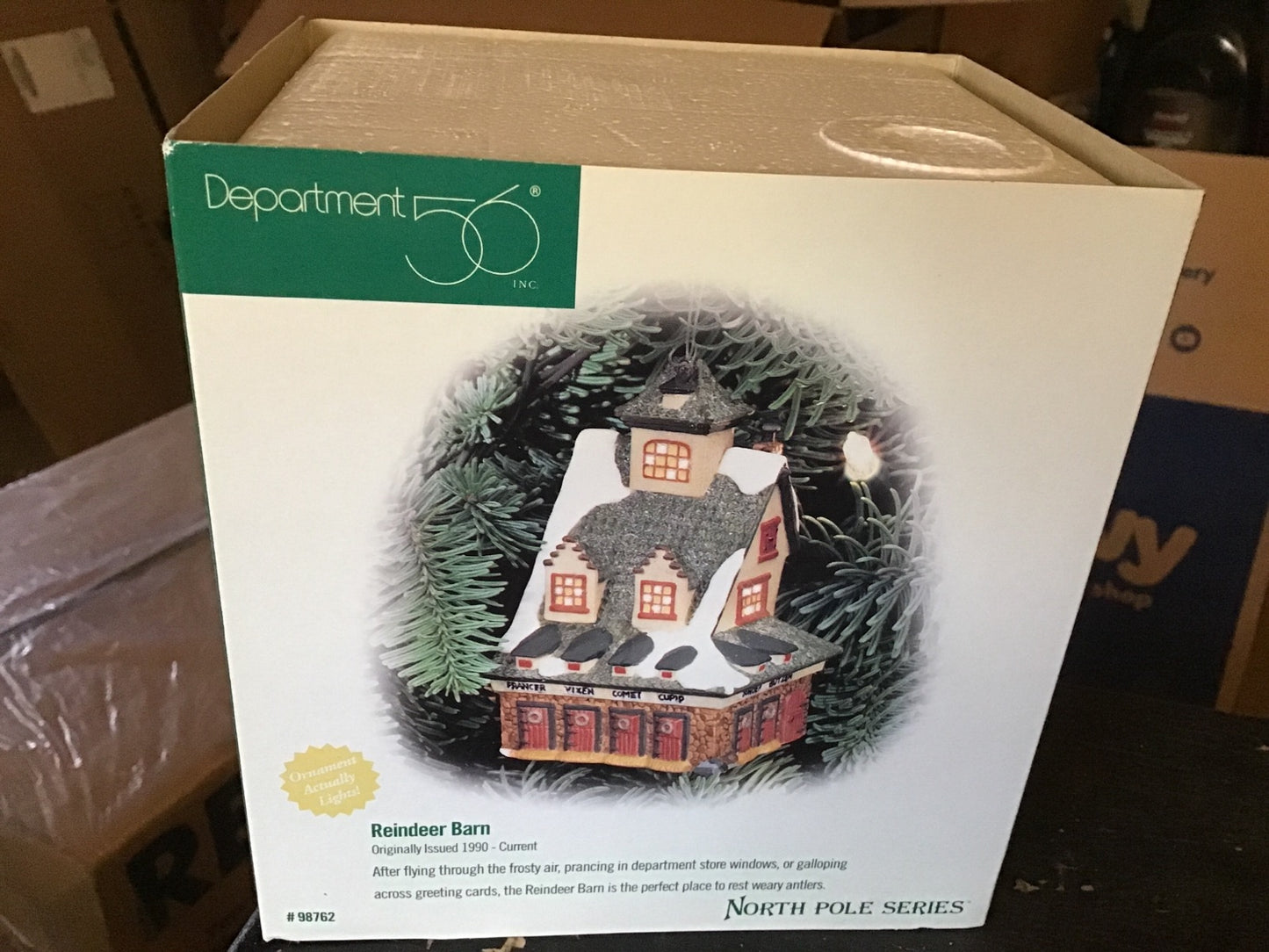 Reindeer Barn- Ornament