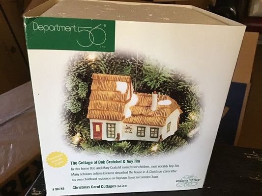 The Cottage Of Bob Cratchet And Tiny Tim- Ornament