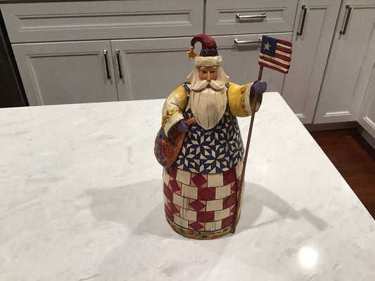 United We Stand. Patriotic Santa