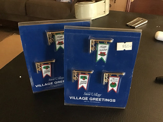 Village Greetings Metal accessory (1 set of 3)