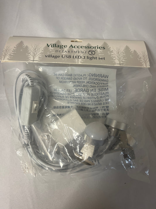 Village USB LED 3 Light Set