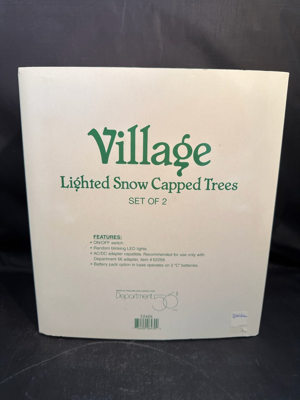Lighted Snow Capped Trees - See Description