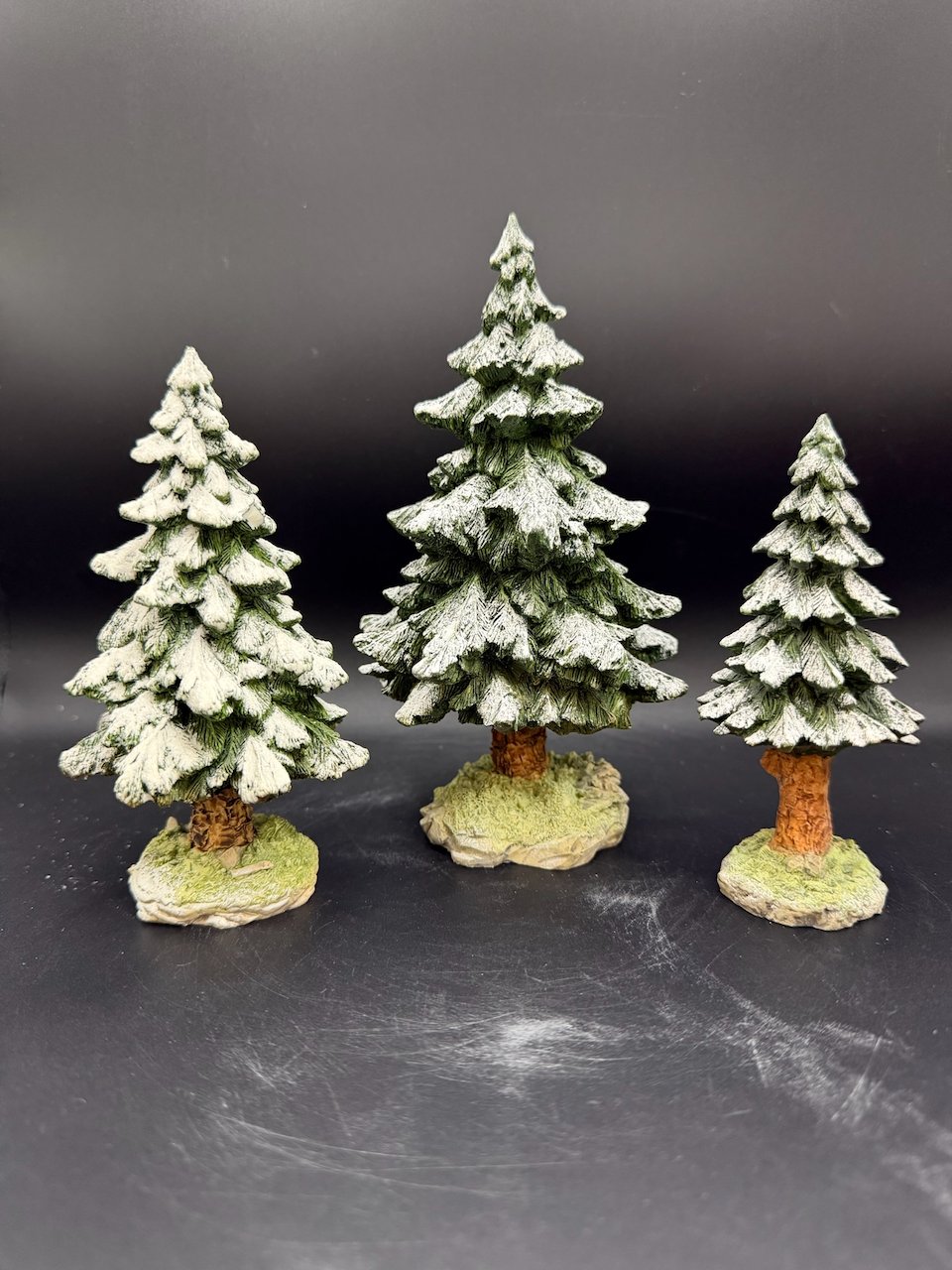 Snowy Scotch Pines Set Of 3