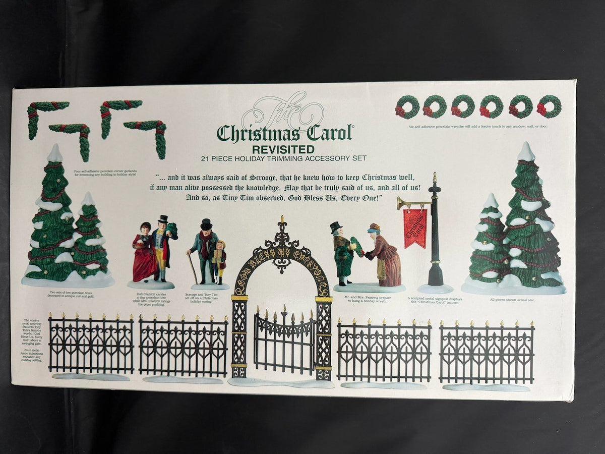 Christmas Carol Holiday Trimming Set set of 21