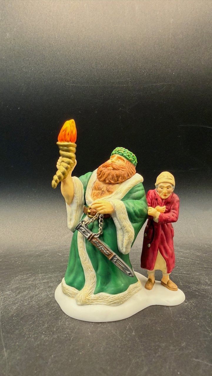 Ghost Of Christmas Present Visits Scrooge