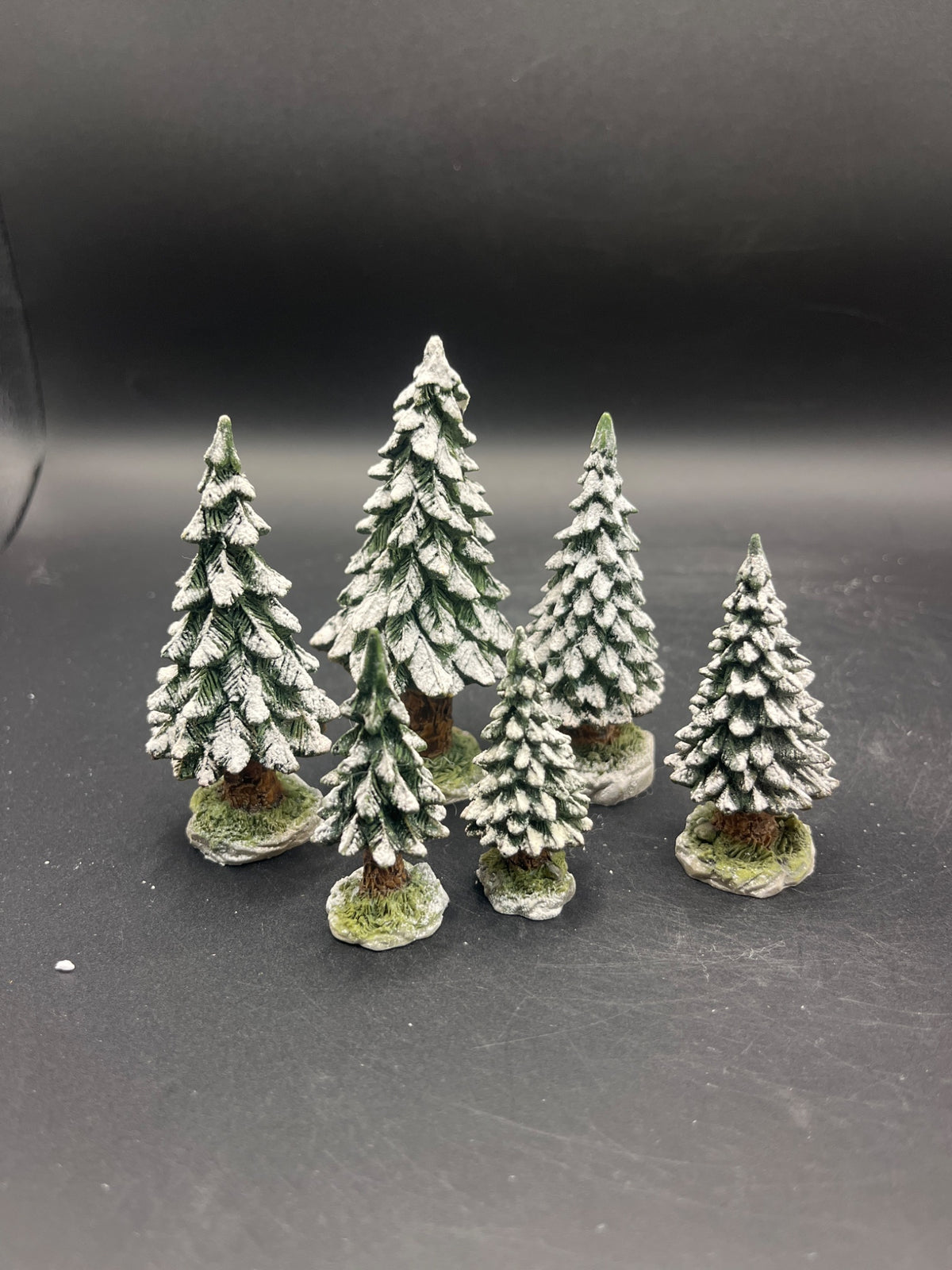 Snowy Evergreens Set Of 6, Small
