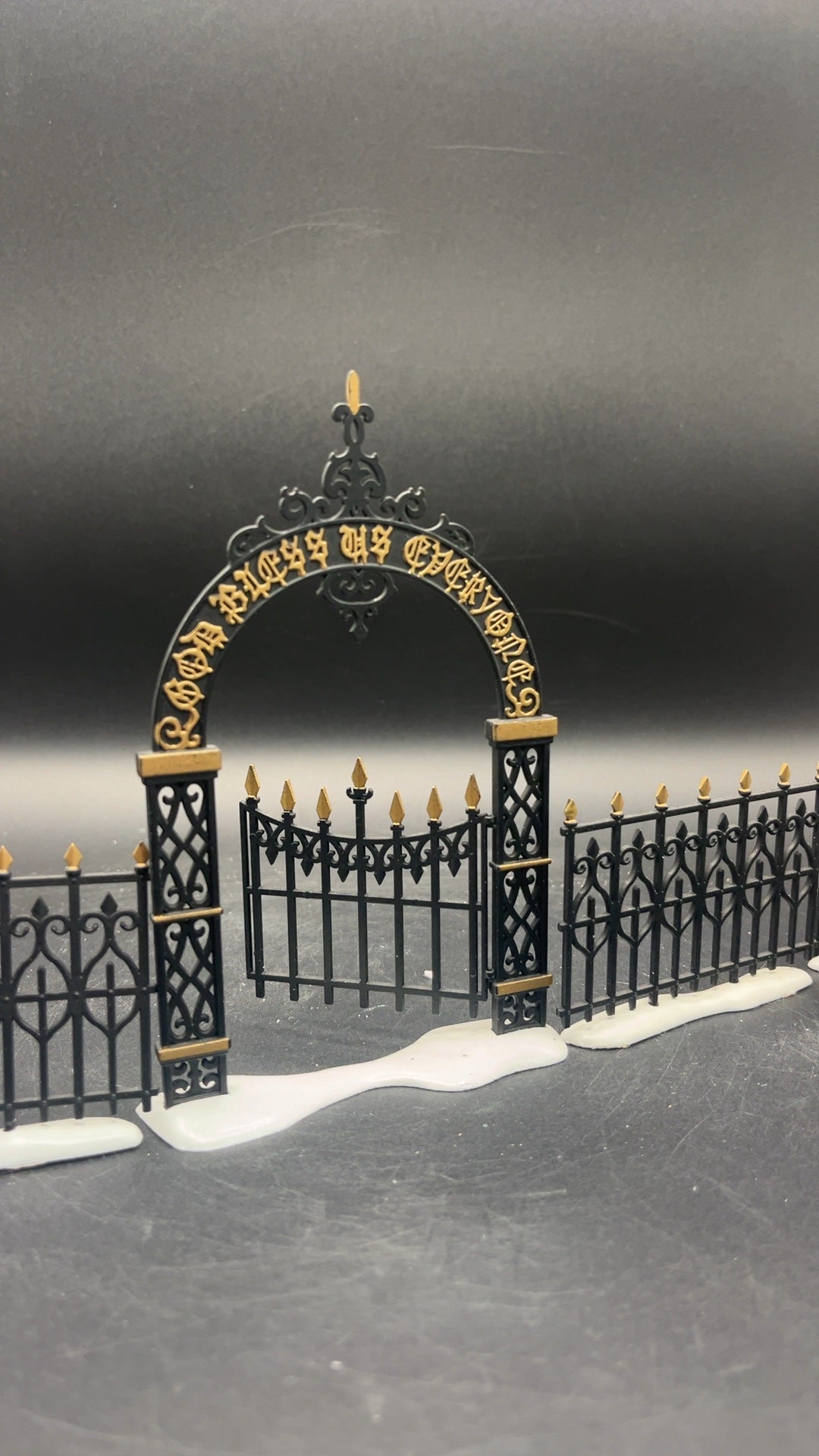 Victorian Wrought Iron Fence And Gate Set Of 5