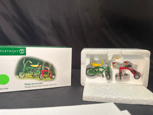 Village Bicycle And Tricycle