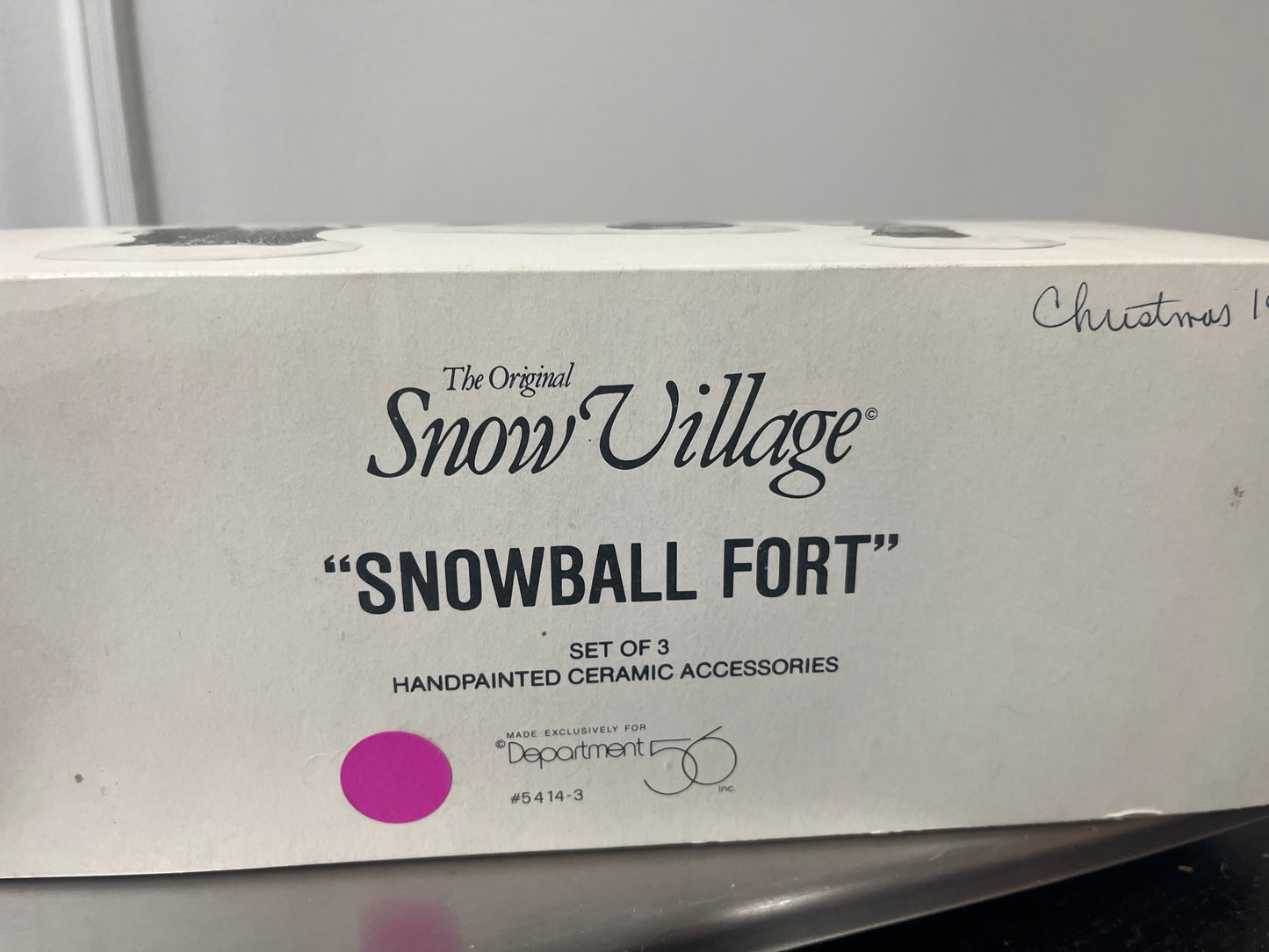 Snowball fort