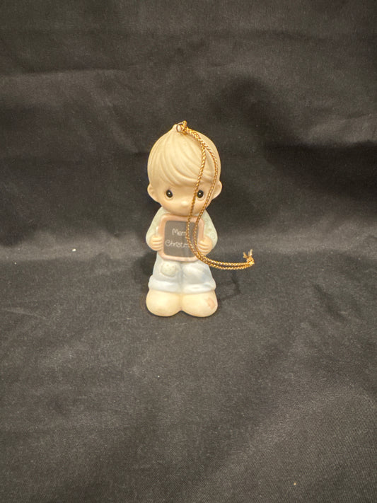 Boy With Chalk Board 1982 (ornament)