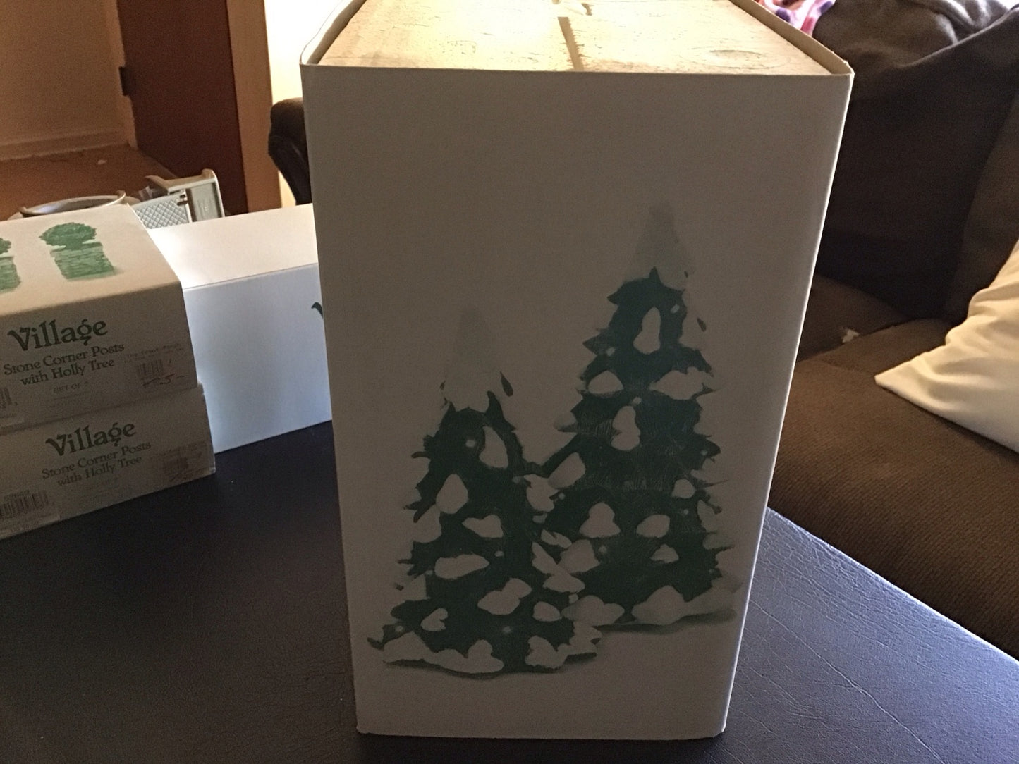 Lighted Snow Capped Trees