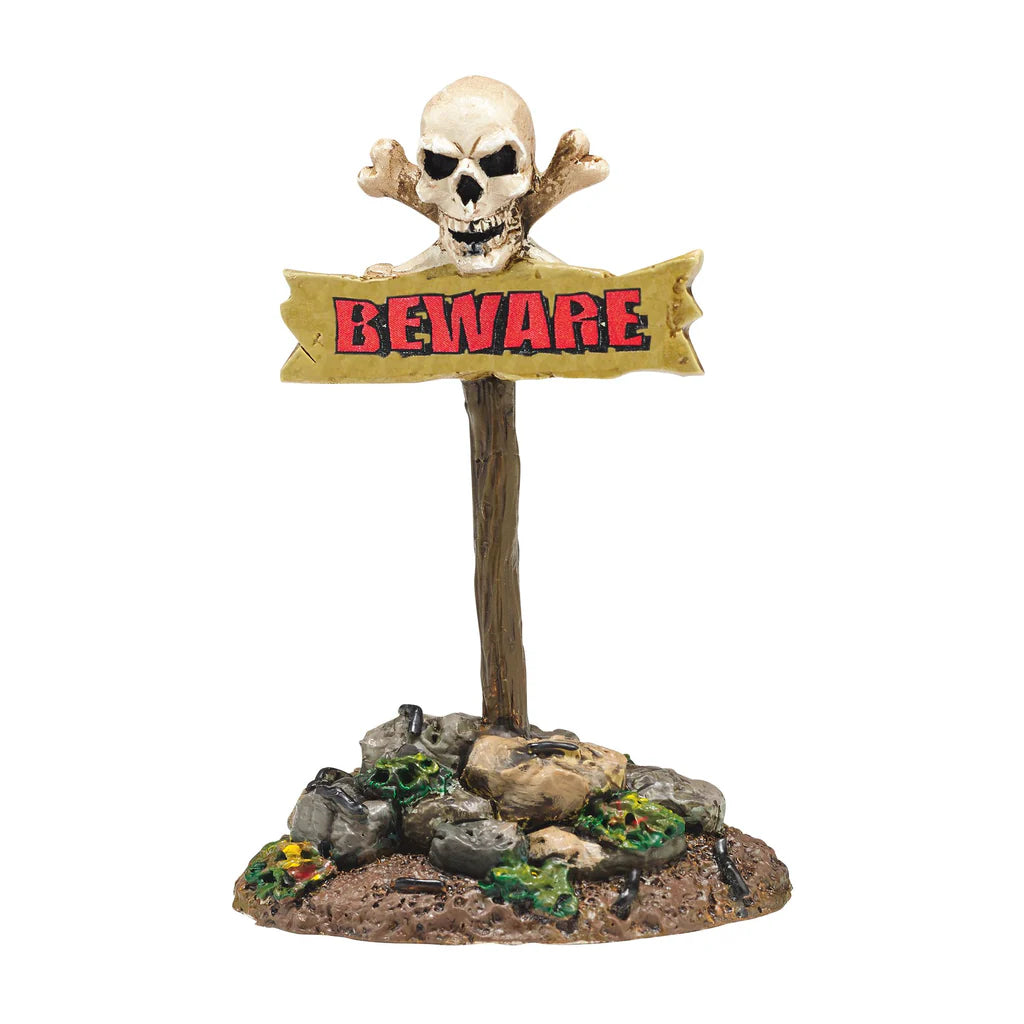 Beware The Boneyard Sign