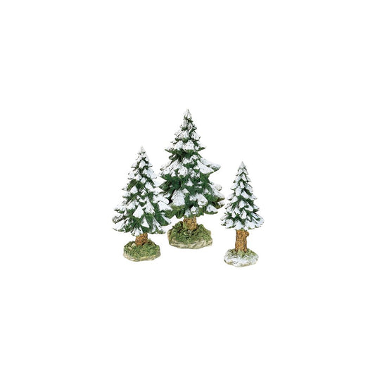 Snowy Scotch Pines Set Of 3