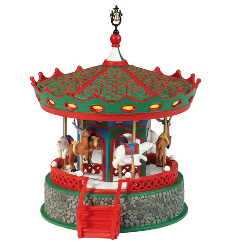 Village Animated “woodland Carousel”
