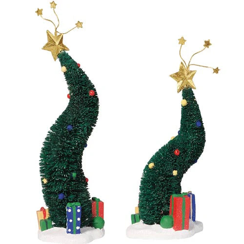 Green Glitter Sisal Trees