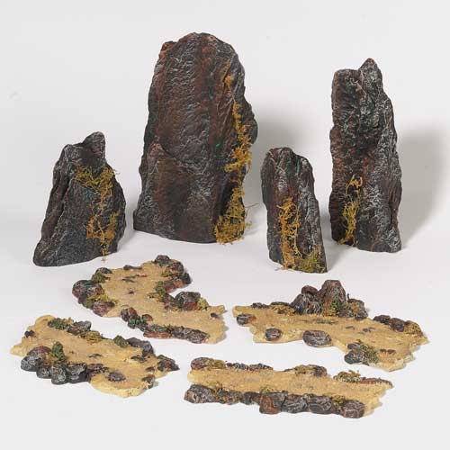 Eerie Rocks & Road (set Of 8)