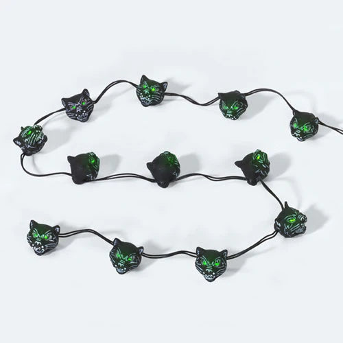 Black Cat String Of Lights