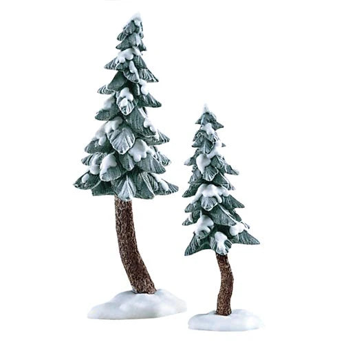 Flocked Pine Trees