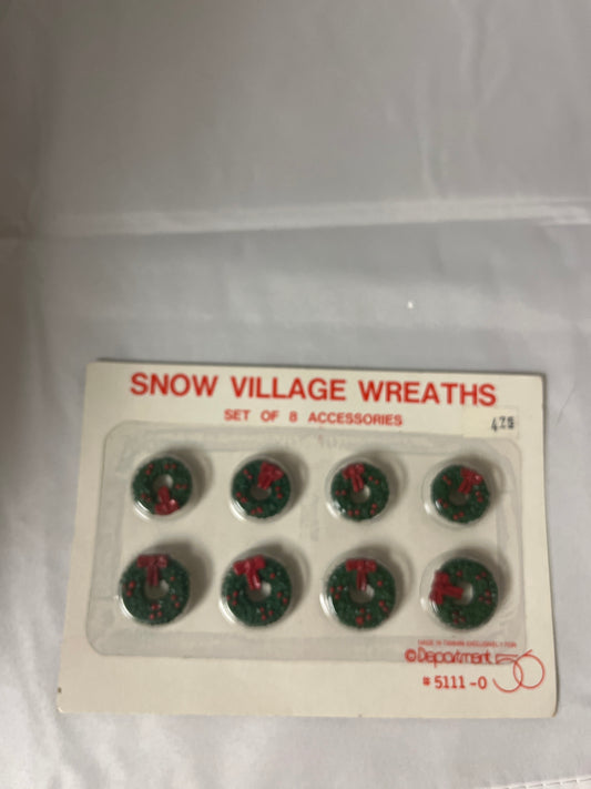 Snow Village Wreaths