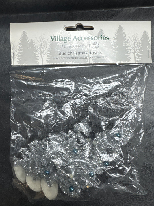 Blue Christmas Tinsels
