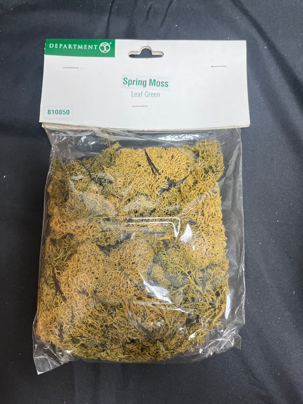 Village Accessory Spring Moss Leaf Green | Miniature Display Accent ...