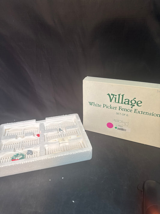Village Picket Fence Extensions (Set of 6) - See photos