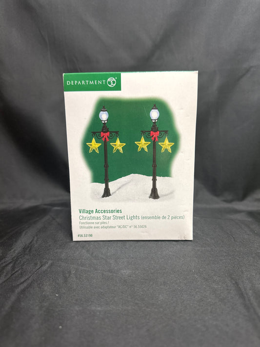 Christmas Star Street Lights (set Of 2)