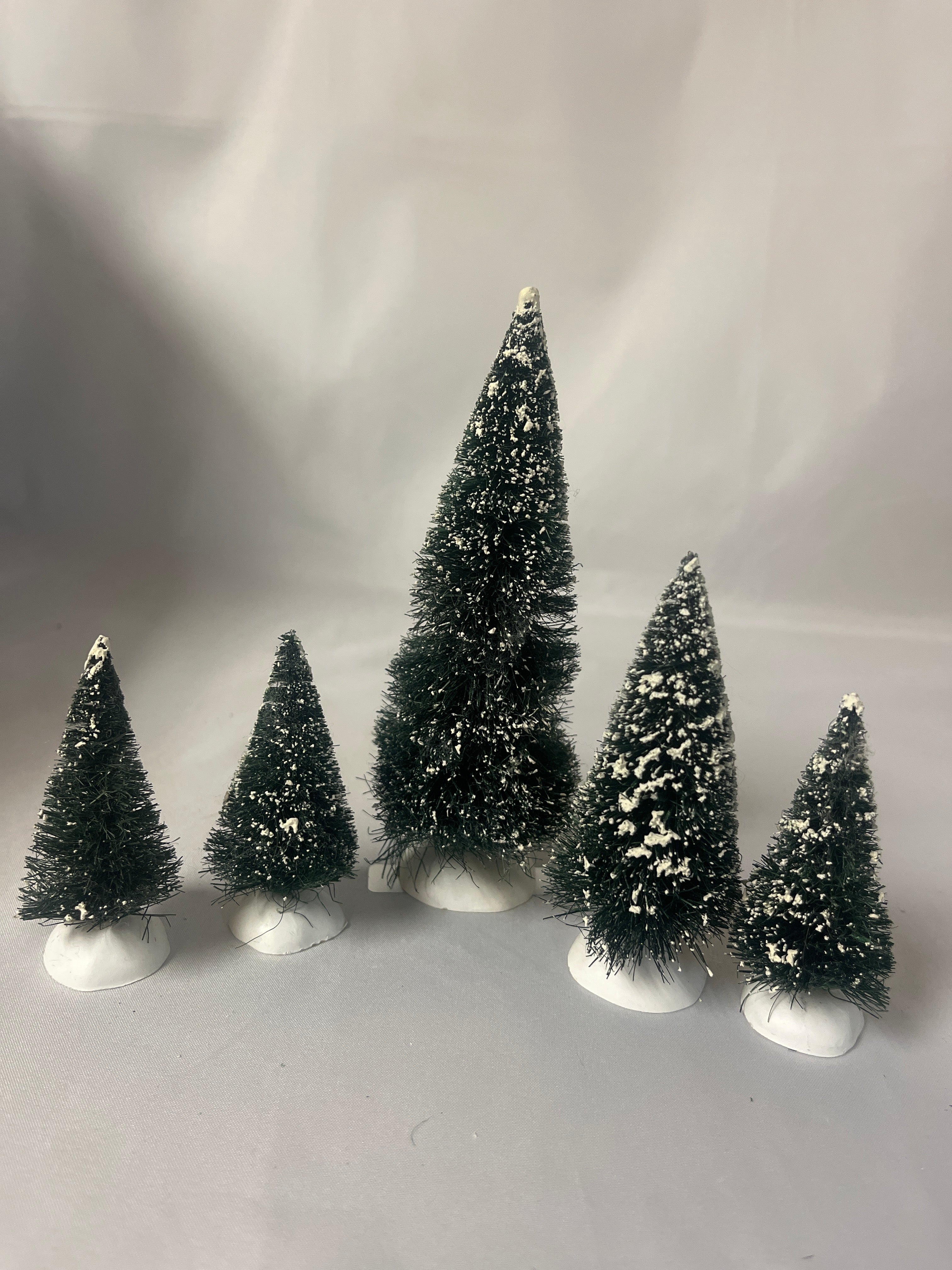 Village Accessory Trees - Set of 5 - No box | Miniature Display Accent ...