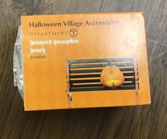 Haunted Pumpkin Bench