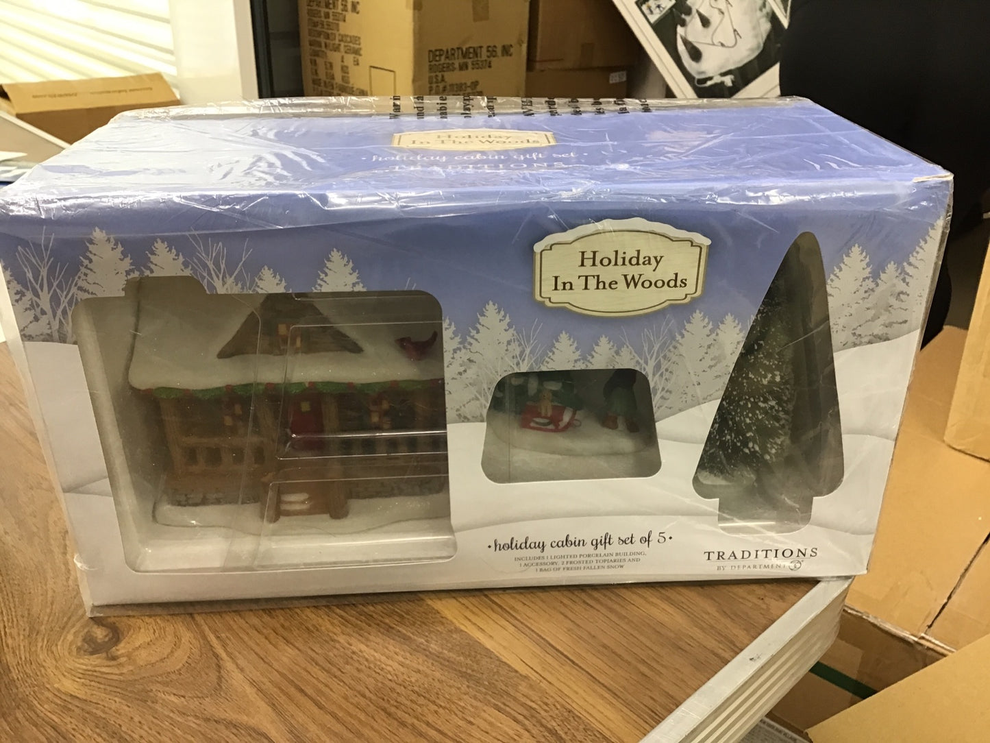 Holiday Cabin Gift Set Of 5