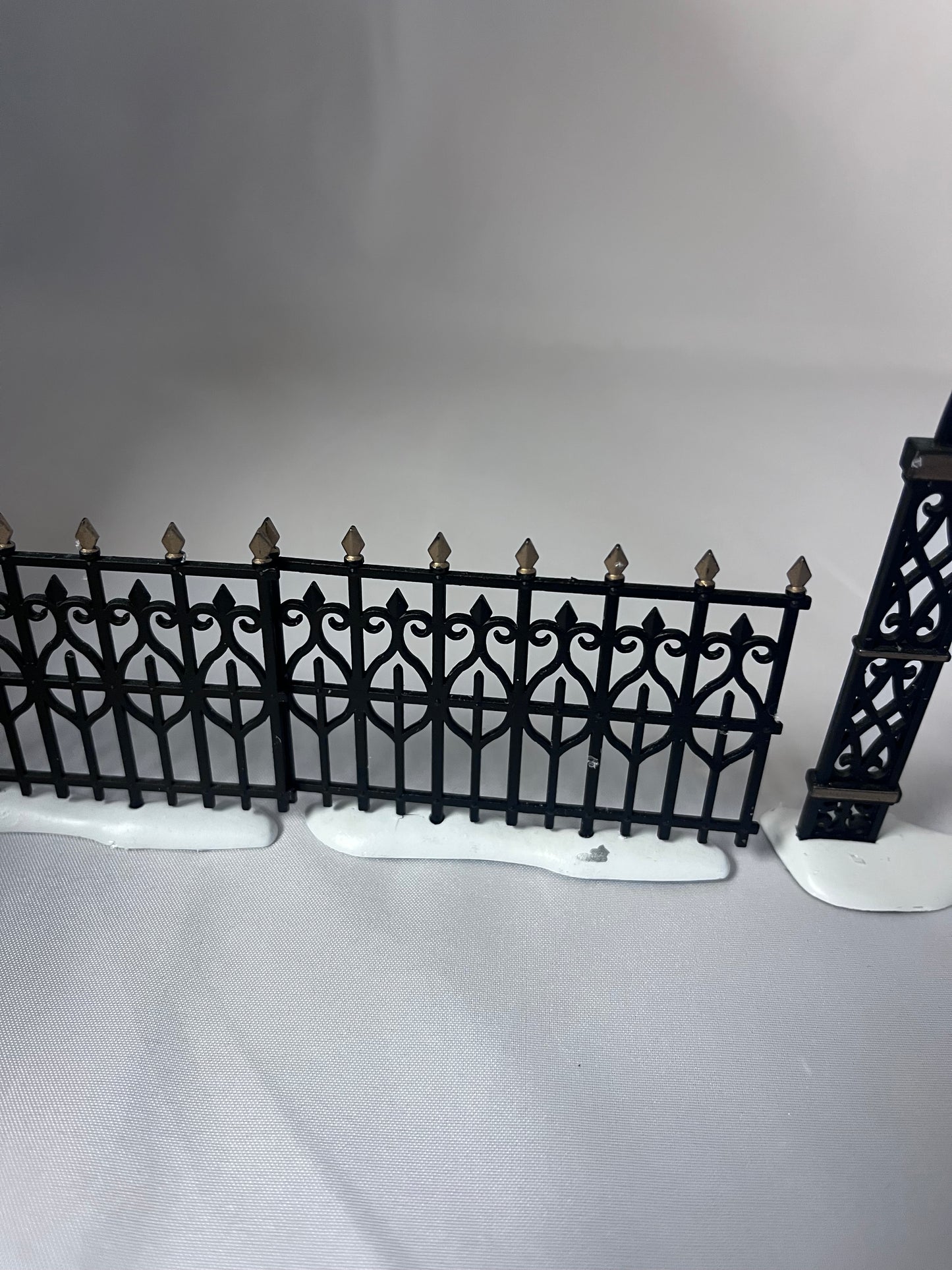 Victorian Wrought Iron Fence And Gate Set Of 5